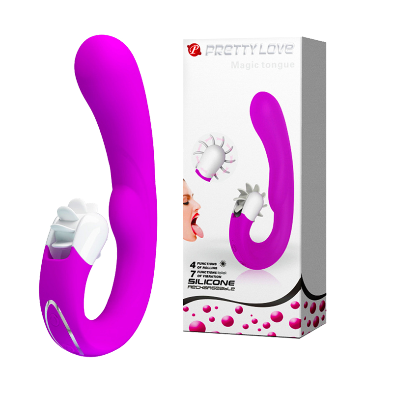 Mua Dương vật giả kết hợp lưỡi rung siêu mạnh sạc điện - Pretty Love Magic Lounge  có tốt không? 