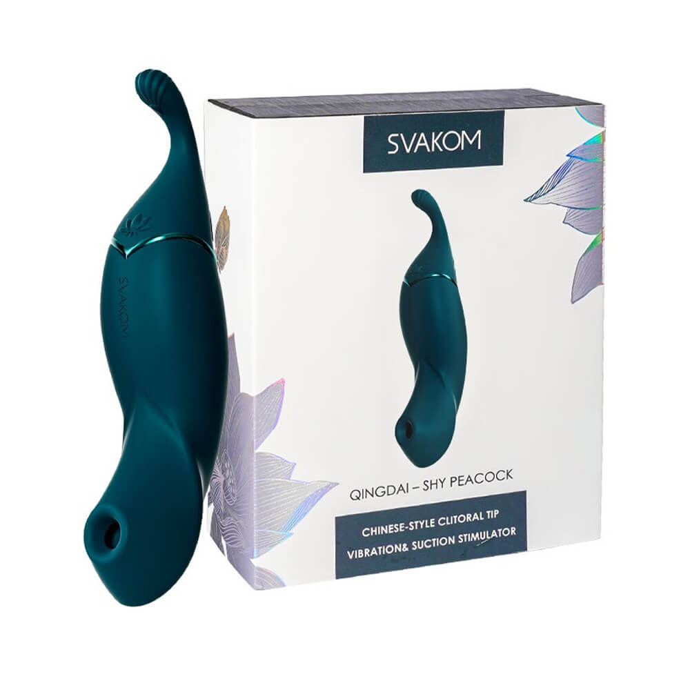  Cửa hàng bán Máy massage Svakom Qingdai Shy Peacock rung hút 2 đầu kích thích điểm G  nhập khẩu 