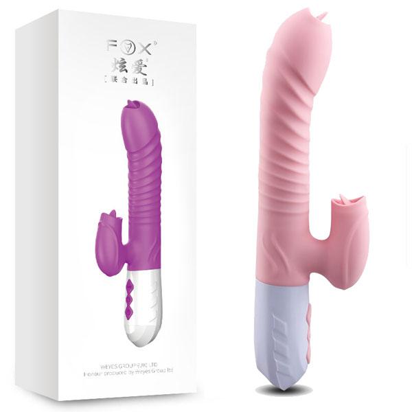  Review Dương Vật Giả Fox Rung Thụt Kèm 2 Đầu Lưỡi Bú Liếm Toả Nhiệt  giá sỉ 