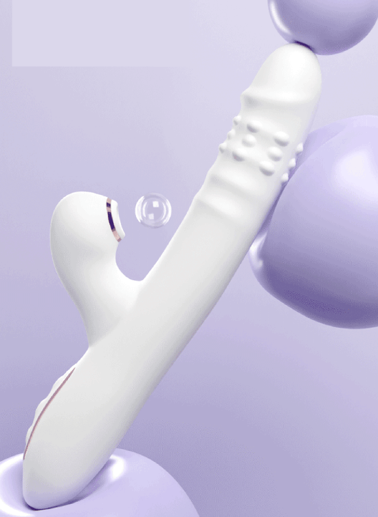  Mua Dương vật giả Ankni rung thụt hút màu trắng siêu mềm có bi xoay  hàng xách tay 