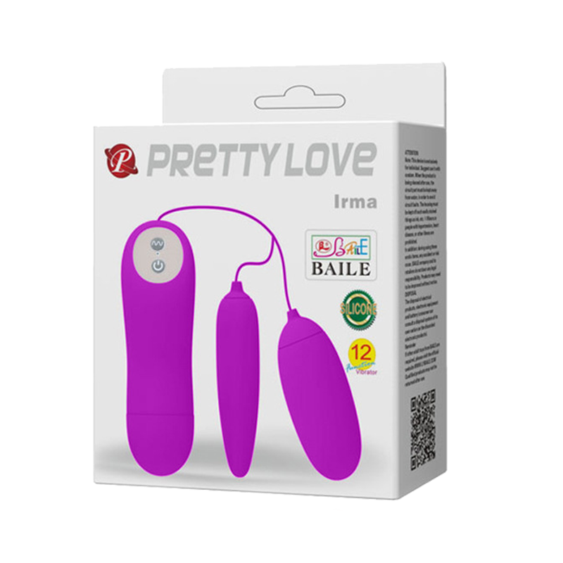 Thông tin Trứng rung 2 đầu 12 chế độ rung dùng pin - Pretty Love Irma  có tốt không? 