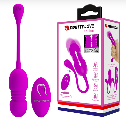 Đại lý Trứng rung Pretty Love Callieri rung thụt mạnh không dây có điều khiển từ xa  chính hãng 