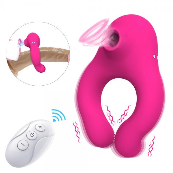 Sỉ Vòng rung đeo dương vật kết hợp máy bú mút massage điểm G cho nữ  nhập khẩu 