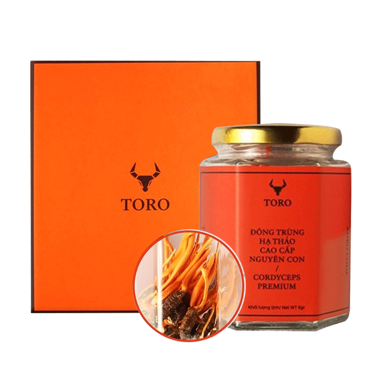  Bỏ sỉ Đông trùng hạ thảo cao cấp nguyên con - Tăng cường sinh lý bồi bổ cơ thể - 5g  loại tốt 