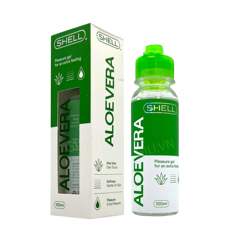  Giá sỉ Gel bôi trơn tinh chất lô hội - Shell Aloe Vera - Chai 100ml  chính hãng 