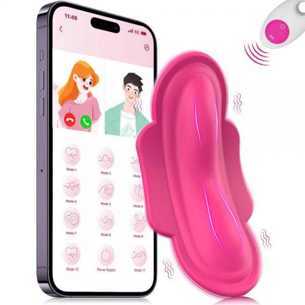 Trứng rung dán ngoài quần chip điều khiển app remote 11 chế độ Rung Mânhj 