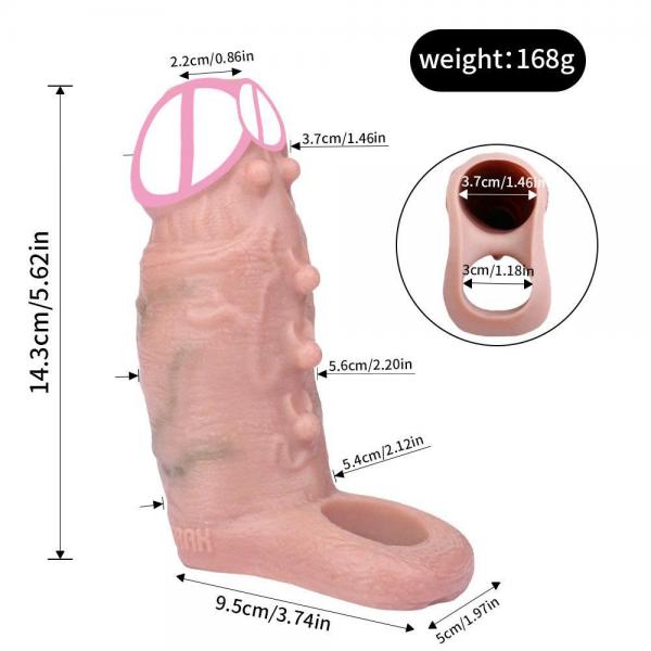 bao dôn den gân nổi màu da người 