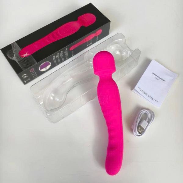 chày rung móc 2 đầu 10 chế độ massage 