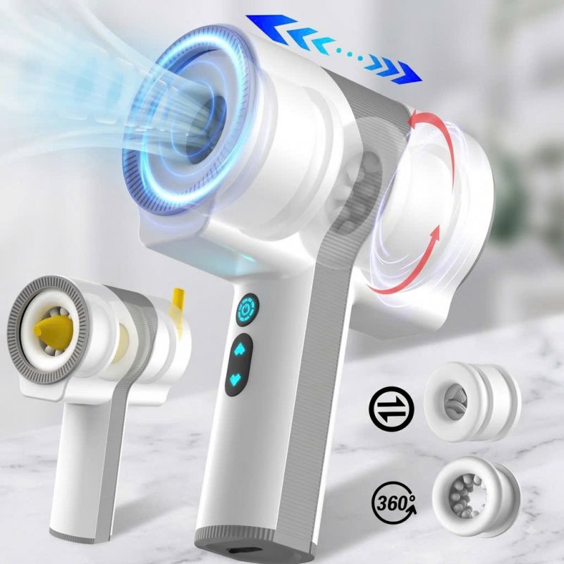 Máy Thủ Dâm Câm Tay hai Đầu  Xoay & Thụt 